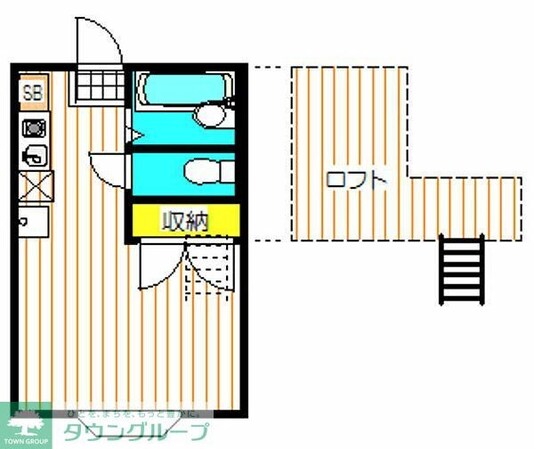 グレース南大沢Bの物件間取画像